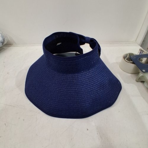 WOMAN'S WIDE ROLLABLE DRAFTING SUN HAT -BLUE image 2
