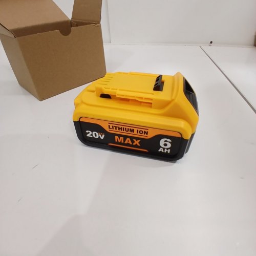 REPLACEMENT BATTERY FOR DEWALT POWER TOOLS - 18V 6.0AH - BLACK/YELLOW (MODEL: DEL1810) image 2