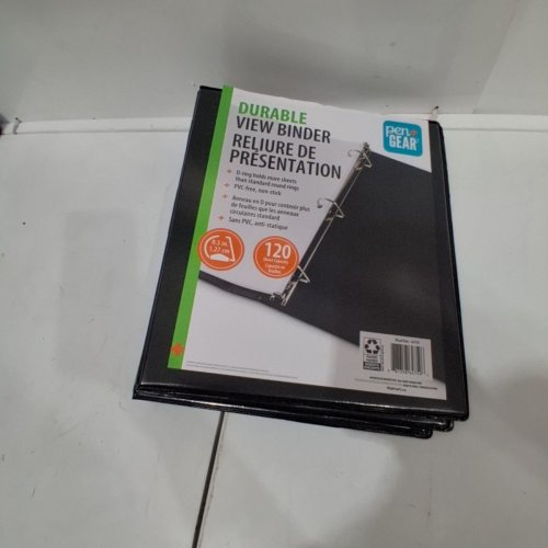 3 PEN+GEAR DURABLE VIEW BINDER - 0.5" - BLACK image 4