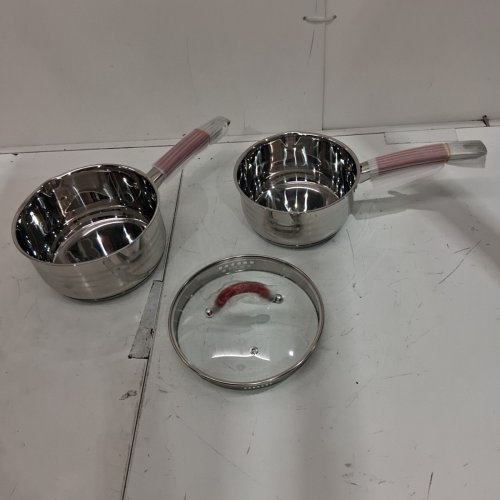 3PC VERKA MILK AND SAUCE PAN - STAINLESS STEEL ( MODEL:1801162) image 2