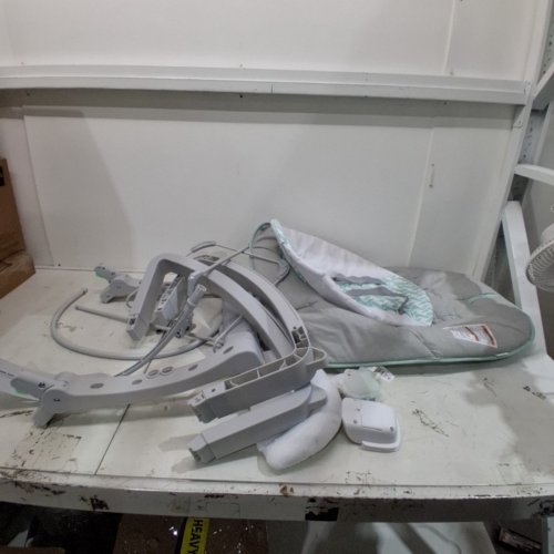 INGENUITY 3-IN-1 KEEP COZY GROW WITH ME VIBRATING BABY BOUNCER, ROCKER & CHAIR - 40LBS CAPACITY - WEAVER THEME GREY/WHITE/GREEN (MODEL: ‎12428) image 3