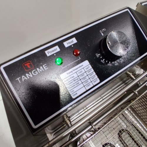 TANGME COMMERCIAL COUNTERTOP ELECTRIC STAINLESS STEEL DEEP FRYER WITH TEMPERATURE LIMITER - 20 L - 110 V - 3400W - STAINLESS STEEL (MODEL: 82) image 2