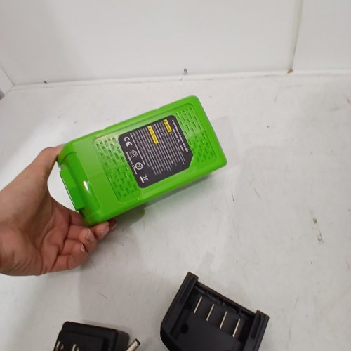 2PC REPLACEMENT BATTERY FOR GREENWORKS TOOLS WITH CHARGER - 40V - GREEN/BLACK image 3