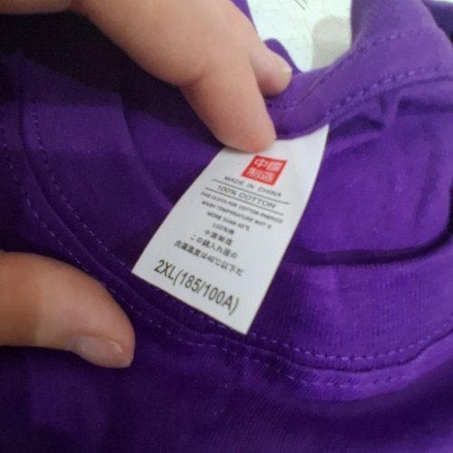 WOMENS CASUAL SHORT SLEEVE T-SHIRT - XXL - PURPLE image 2