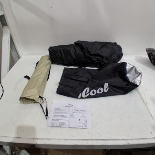 ICOOL OUTDOOR BIKE COVERS STORAGE SHED TENT - WATERPROOF - BLACK/GREY image 2