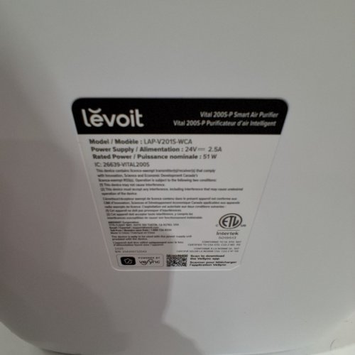LEVOIT VITAL 200S-P SMART TRUE HEPA AIR PURIFIER WITH APP CONTROL - 1876SQ.FT COVERAGE - WHITE (MODEL: LAP-V201S-AUSR)) image 8