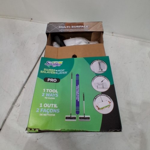 SWIFFER 2-IN-1 SWEEP AND MOP DELUXE MULTI SURFACE MOPPING AND SWEEPING KIT - GREEN/BLACK image 4
