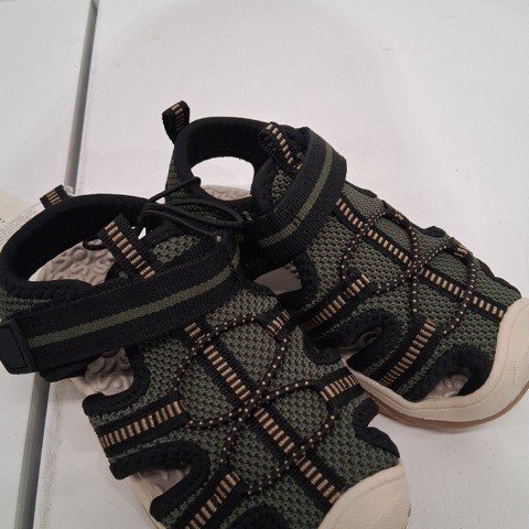 BOY'S GEORGE SANDALS - SIZE 8 - OLIVE/BLACK image 2