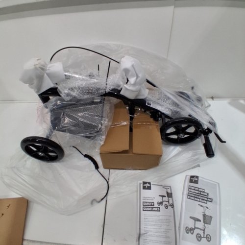 MEDLINE GENERATION 4 BASIC 4-WHEELED KNEE WALKER - 300LB MAX - BLACK (MODEL: MDS86000G4) image 2
