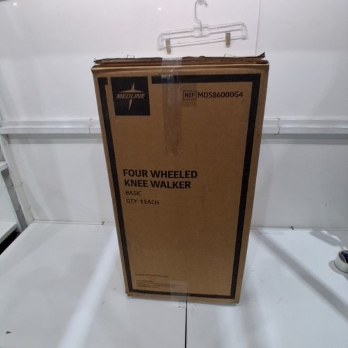 MEDLINE GENERATION 4 BASIC 4-WHEELED KNEE WALKER - 300LB MAX - BLACK (MODEL: MDS86000G4) image 6