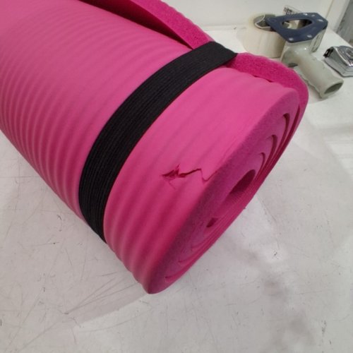 AMAZON BASICS EXTRA THICK YOGA MAT - 74" X 24" X 0.5" - PINK image 3