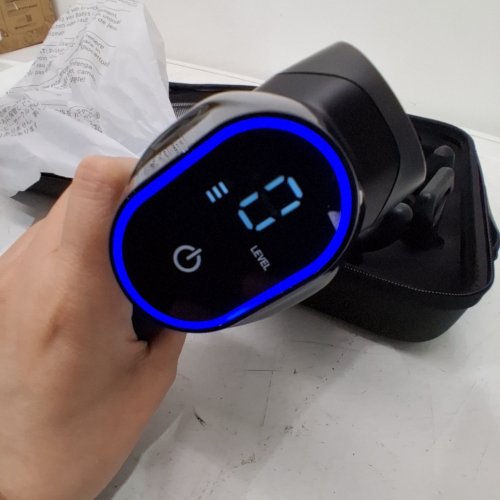 RENPHO POWER+ THERMACOOL RECHARGEABLE MASSAGE GUN WITH HEAT AND COOLING, 6 MASSAGE HEADS, AND BLUETOOTH COMPANION APP - BLACK (MODEL: R-C001SH) image 2