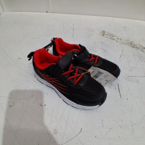 KID'S ATHLETIC WORKS MAX SNEAKERS - SIZE 12 - RED / BLACK (STYLE : 31071096) image 2