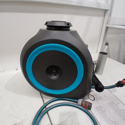 GARDENA AUTO-RETRACTABLE FROST PROOF HOSE REEL ON METAL SPIKE - 66FT - (MODEL:18614-80) image 7