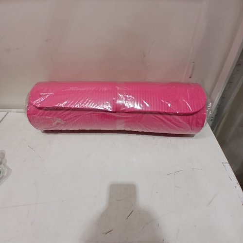AMAZON BASICS EXTRA THICK YOGA MAT - 74" X 24" X 0.5" - PINK image 2
