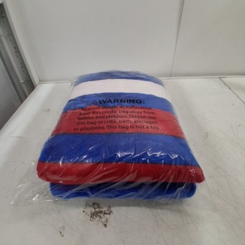 ULINE NFL BUFFALO BILLS FLEECE COZY BLANKET - QUEEN - 60" X 80" - RED/BLUE (MODEL: S-25475BUF) image 3