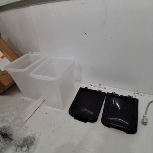 2PK IRIS PLASTIC STORAGE BINS - 15" - WHITE (MODEL: MP-230) image 2