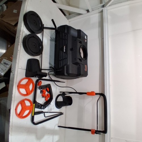 VOLTASK CORDED ELECTRIC SNOW BLOWER WITH DUAL LED HEADLIGHTS - 23" X 13" CLEARING PATH - 3300RPM - BLACK/ORANGE (MODEL: SPEG05/ESB001-230) image 3
