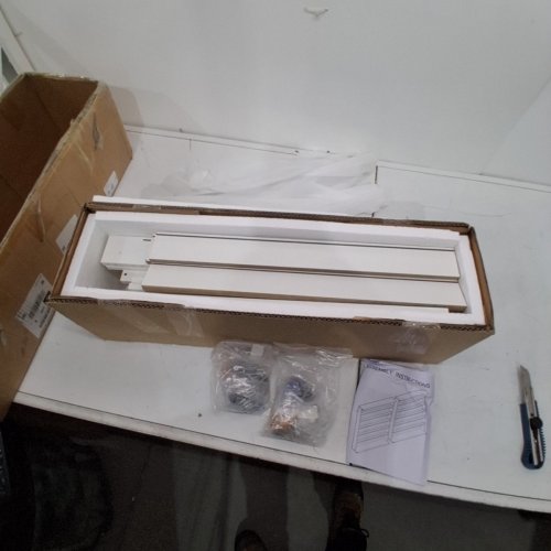 2PK ADVWIN DOUBLE WALL MOUNT NAIL POLISH ORGANIZER - 4" X 22" X 26" - WHITE (MODEL:US13010600) image 2