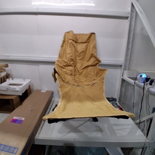 FOLDABLE CAMPING CHAIR WITH LEG AND FOOT REST - YELLOW image 3
