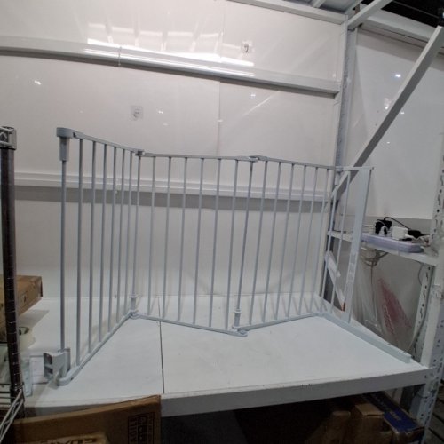 REGALO 2-IN-1 SUPER WIDE ADJUSTABLE BABY GATE & PLAY YARD WITH WALL MOUNTS - 28" X 130" - WHITE (MODEL: 1340 DS) image 2