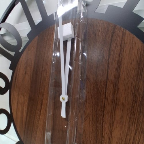 MAXSTAR BATTERY OPERATED SILENT ROUND CLOCK - 31" - BROWN/BLACK (MODEL: 725388477823) image 4