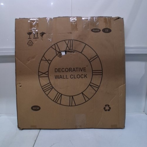 MAXSTAR BATTERY OPERATED SILENT ROUND CLOCK - 31" - BROWN/BLACK (MODEL: 725388477823) image 5