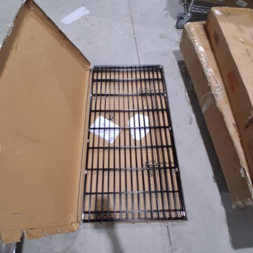 8-PANEL WIRE DOG CRATE / PLAYPEN - 48" - BLACK (MODEL: PP-48-BLACK) image 3