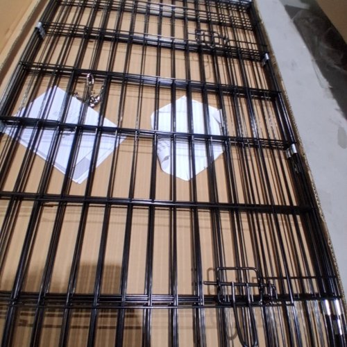 8-PANEL WIRE DOG CRATE / PLAYPEN - 48" - BLACK (MODEL: PP-48-BLACK) image 4