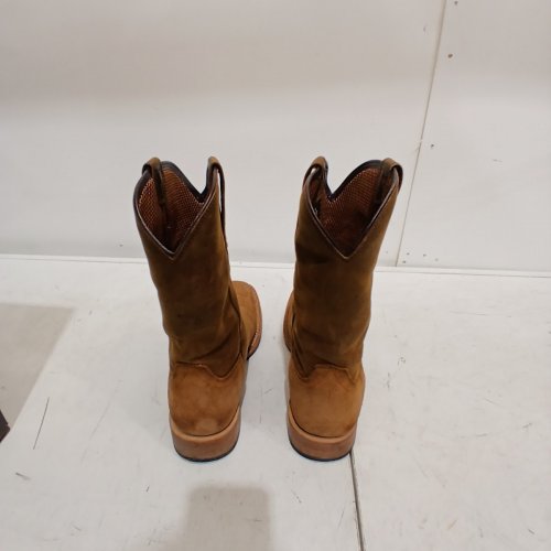 REDHEAD RANCH RIDGEDALE DEER SKULL SQUARE TOE WESTERN COWBOY BOOTS - MEDIUM - SIZE 11 - BROWN image 7