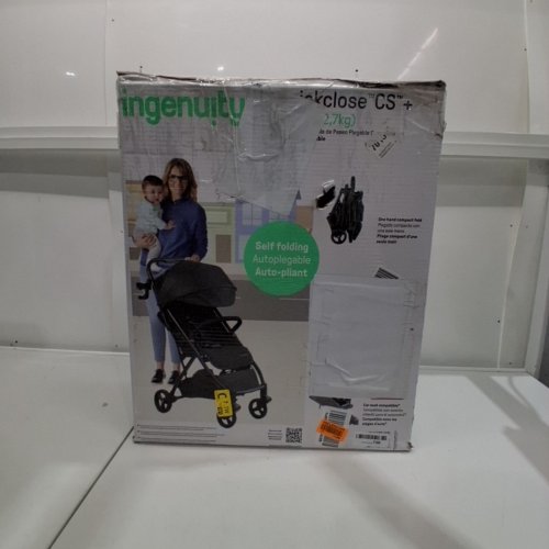 SUMMER BY INGENUITY 3DQUICKCLOSE CS+ COMPACT ONE TOUCH FOLDING STROLLER - 50LBS MAX - BLACK (MODEL: 31900-090) image 4