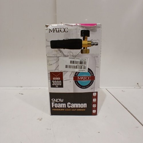 MATCC HIGH PRESSURE WASHER GUN 3000 PSI FOAM WASH GUN SNOW FOAM LANCE SNOW FOAM CANNON FOAM BLASTER WITH M22-14 MM THREAD - CONTAINER & NOZZLE ONLY image 4