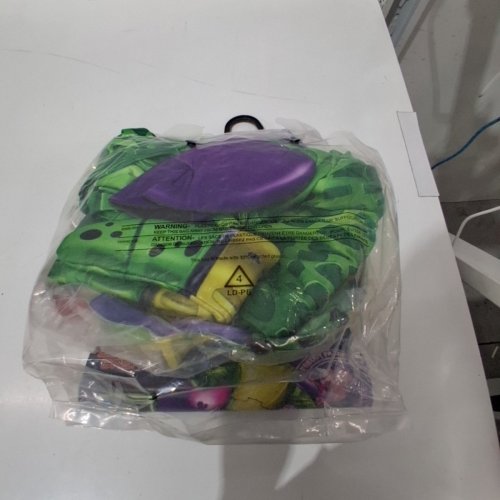 3PC ADULT FIVE NIGHTS AT FREDDY'S MONTGOMERY GATOR COSTUME - LARGE - GREEN/YELLOW image 3