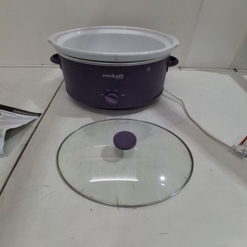 CROCK POT DESIGN SERIES MANUAL SLOW COOKER - 7QT - 3 SETTINGS - PURPLE (MODEL: ‎2218656/SCV700-PP) image 3