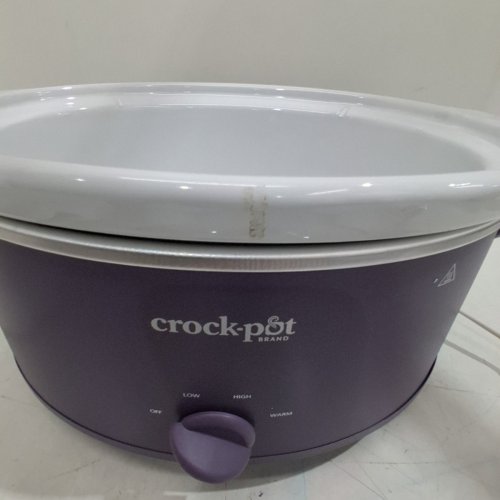 CROCK POT DESIGN SERIES MANUAL SLOW COOKER - 7QT - 3 SETTINGS - PURPLE (MODEL: ‎2218656/SCV700-PP) image 4