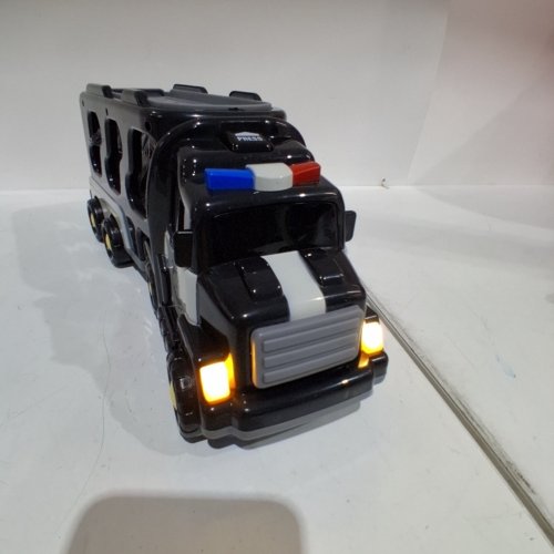5PC POLICE TRUCK TOY SET - BLACK/WHITE/YELLOW (MODEL: 661-28F) image 6