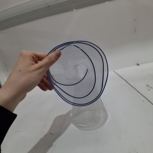 CLEAR VINYL TABLE COVER PROTECTOR - 1.5 MM THICK - 24" X 48" - CLEAR image 3