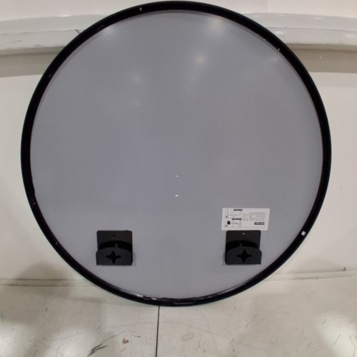 USHOWER ROUND VANITY CIRCLE MIRROR WITH METAL FRAME - 24" - BLACK image 4