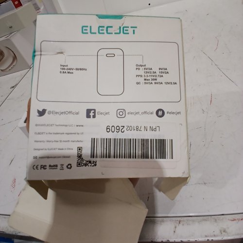 ELECJET 30W USB-C PD PPS POWER ADAPTER - BLACK image 2