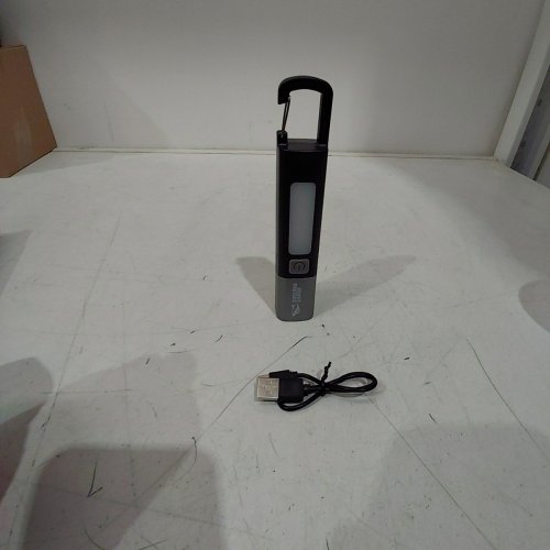 SMILING SHARK RECHARGEABLE 2-IN-1 WATERPROOF FLASH LIGHT WITH SIDE LIGHT & HOOK - BLACK / GRAY (MODEL: G1) image 5