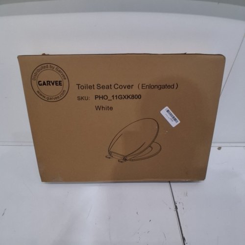 GARVEE ELONGATED SLOW CLOSE PLASTIC TOILET SEAT - 18.8" X 14.1" - WHITE (MODEL: GARVEE PHO_11GXK800) image 4
