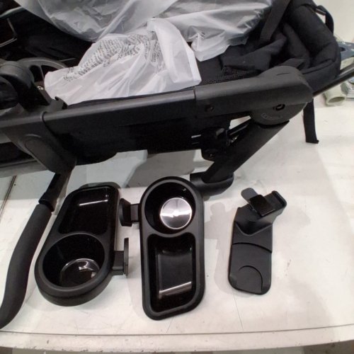 EVENFLO OMNI CREW STROLLER WAGON WITH ADAPTERS FOR INFANT CAR SEATS - 110LB CAP - LICORICE BLACK (MODEL: WA100112549) image 3