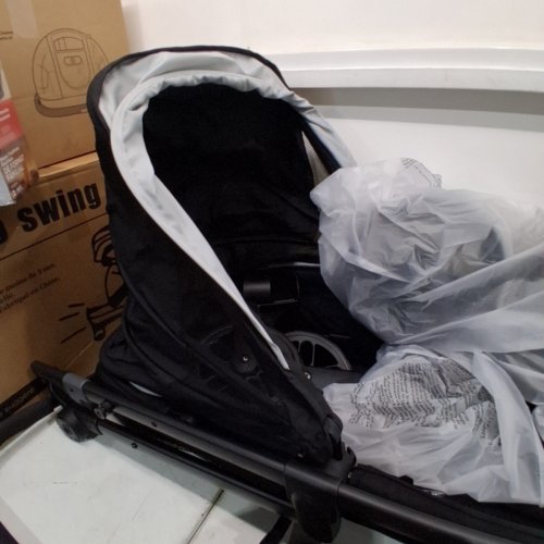 EVENFLO OMNI CREW STROLLER WAGON WITH ADAPTERS FOR INFANT CAR SEATS - 110LB CAP - LICORICE BLACK (MODEL: WA100112549) image 4