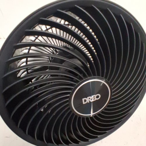 DREO PORTABLE TABLE TOP AIR CIRCULATOR FAN - 9" ROUND - 70FT TONG FLOW - 28DB LOW NOISE - 3 SPEED - 120° ADJUSTABLE TILT - BLACK (MODEL: DR-HAF002) image 3