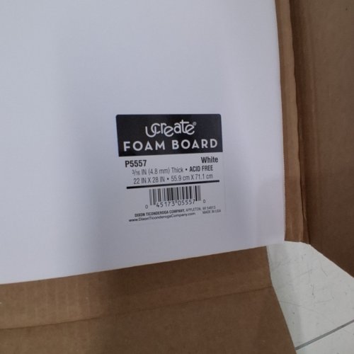 4PK UCREATE FOAM BOARDS - MOUNT PICTURES, POSTERS OR PRESENTATIONS - 22" X 28" - WHITE image 3