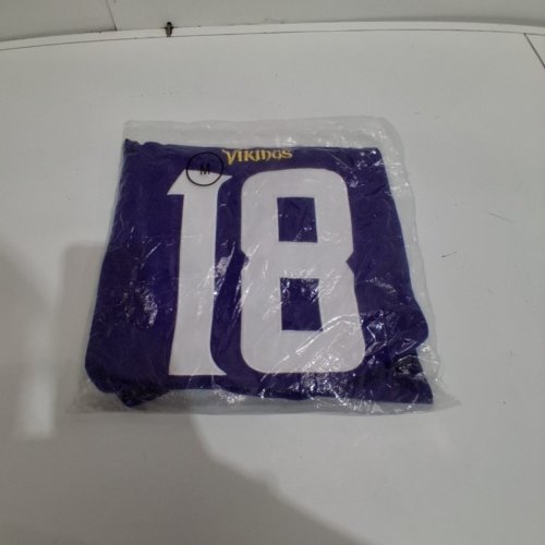 MENS NIKE NFL JUSTIN JEFFERSON #18 MINNESOTA VIKINGS LOOSE FIT JERSEY - PURPLE - MEDIUM image 2
