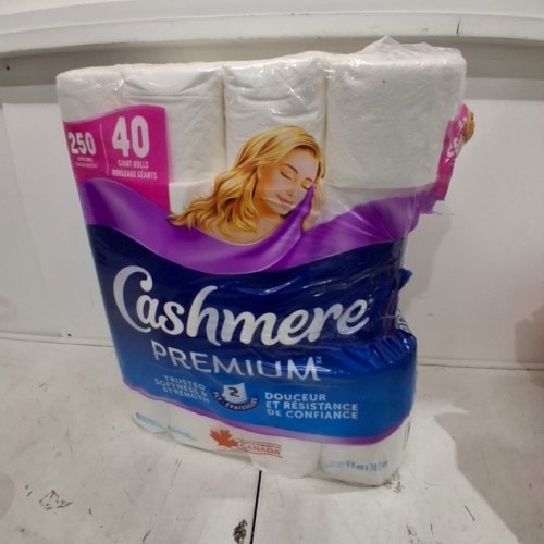 40PK CASHMERE PREMIUM BATH TISSUE GIANT TOILET PAPER ROLLS - WHITE (MODEL: 1424970) image 4