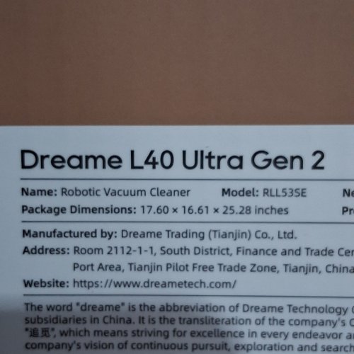 DREAME L40 ULTRA GEN 2 ROBOT VACUUM AND MOP - 25,000PA SUCTION, VOICE & APP CONTROL - BLACK - (MODEL: RLL53SE) image 14