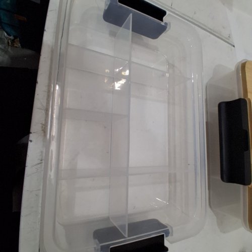 2PC SABATIER SNACKLEBOX WITH BAMBOO CUTTING BOARD LID - 7.8" X 12.7" - CLEAR/NATURAL (MODEL: 2906063) image 3
