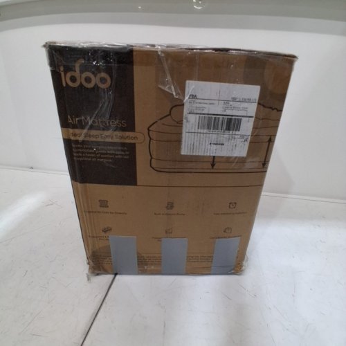 IDOO INFLATABLE AIR MATTRESS WITH BUILT IN PUMP - TWIN - GREY/BLUE (MODEL: R-M001) image 5